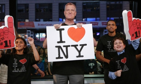 Bill de Blasio appears on Jimmy Kimmel Live