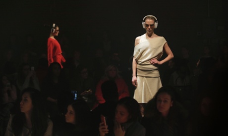 Models at Fashion Week 2015.