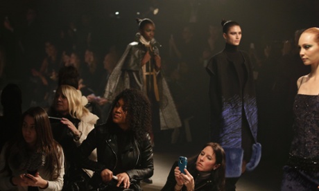 Models at Fashion Week 2015.