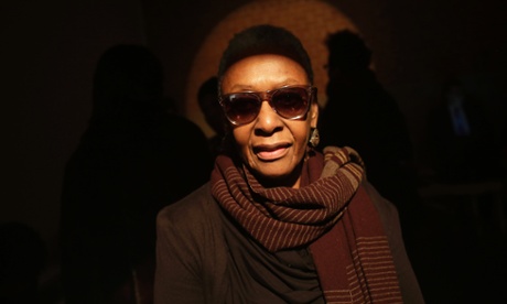 Model Bethann Hardison poses for a portrait as she attends the Tracy Reese Fall/Winter collection runway show during New York Fashion Week 