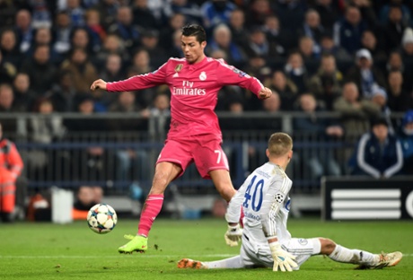 Ronaldo's heavy touch.