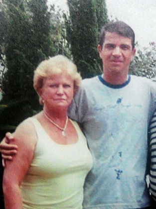 Rodrigo Gularte pictured with his mother. She has been living as near to the prison her son is kept in while on death row.
