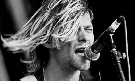 Kurt Cobain performing at Reading festival 1991