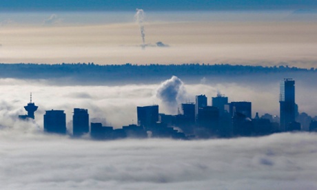 Vancouver in fog