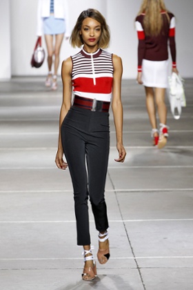 Jourdan Dunn on the TopShop Unique SS15 show