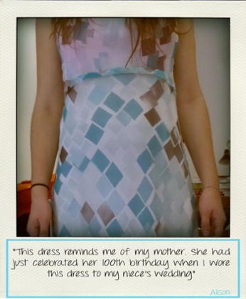 Textales blue and white dress