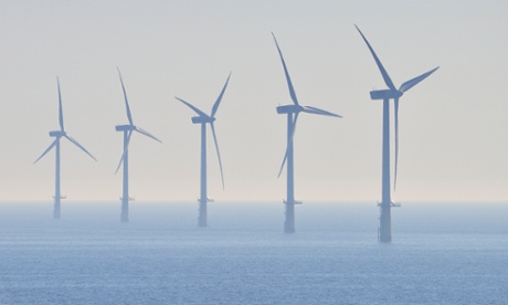 Offshore windmills in the North Sea