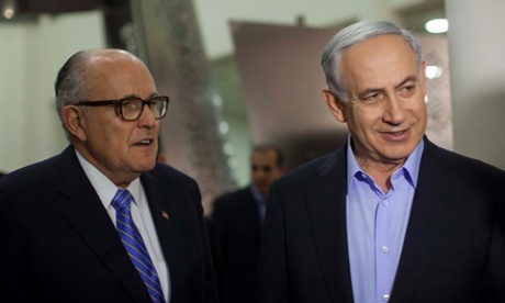 rudy giuliani, binyamin netanyahu