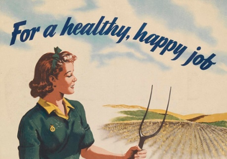 Landgirls poster. Photographs: Imperial War Museum/Richard Ash