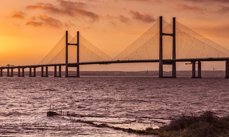 The Second Severn Crossing between Wales and England.