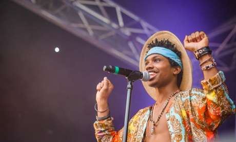 Raury performs at Laneway festival
