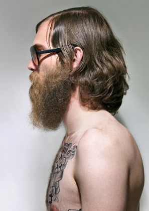 Bearded stock model.