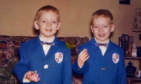 Mark, left, and Scott Kelly in 1968.