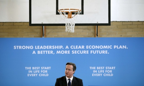 David Cameron speaking at Kingsmead School in north London