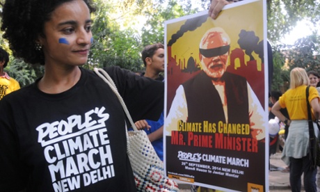 People's climate march New Delhi