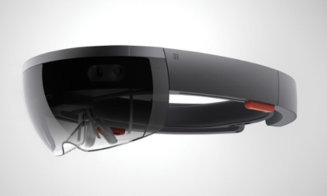The Microsoft HoloLens.