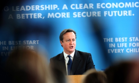 David Cameron speaks at Kingsmead school in Enfield where he set out the Conservative party’s education policy.