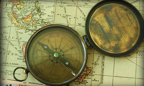 Compass and map