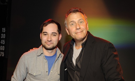 Harris Wittels (left), has died aged 30 years old, pictured here with comedian Paul Reiser in Hollywood in 2012.