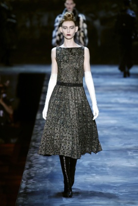 A model on the Marc Jacobs catwalk