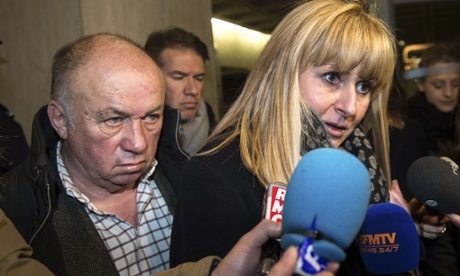 ‘Dodo la saumure’ and partner Beatrice Legrain speak to the press.