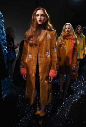 A model at the Shrimps show