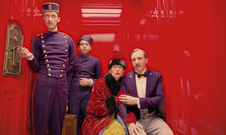 A still from The Grand Budapest Hotel, which is Oscar-nominated for best costume design for the work of Milena Canonero.