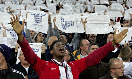 England supporters at Wembley in 2007