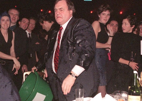 John Prescott at the Brit awards in 1992.