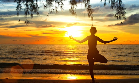Young woman yoga Thailand