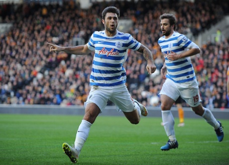Charlie Austin celebrates.