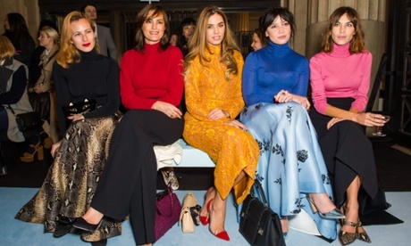 Charlotte Dellal, Yasmin Le Bon, Amber Le Bon, Daisy Lowe and Alexa Chung at Emilia Wickstead