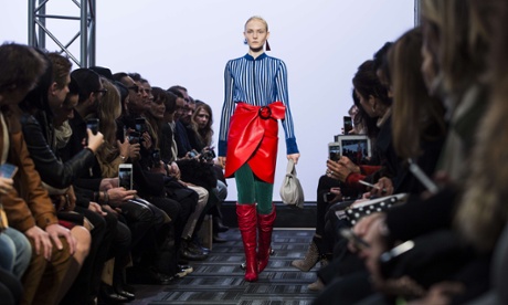 A model at JW Anderson