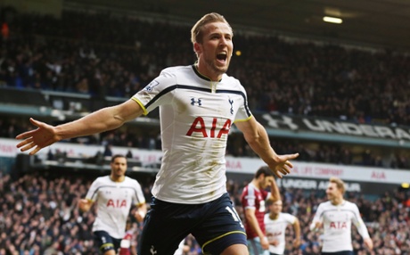 Harry Kane celebrates.