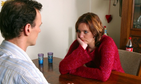 A couple during divorce proceedings.