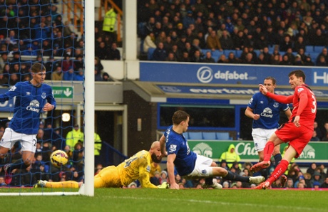 David Nugent scores the equaliser.
