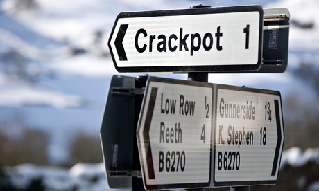 Road sign to Crackpot