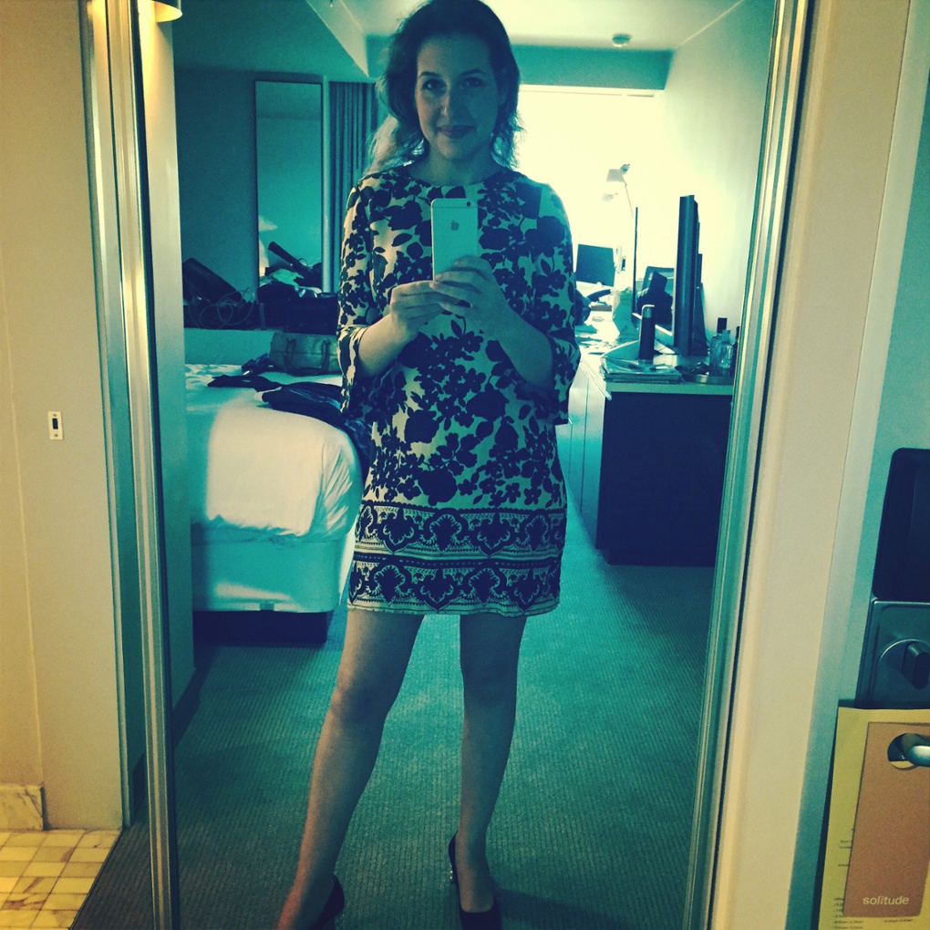 Hadley Freeman in her Oscars outfit