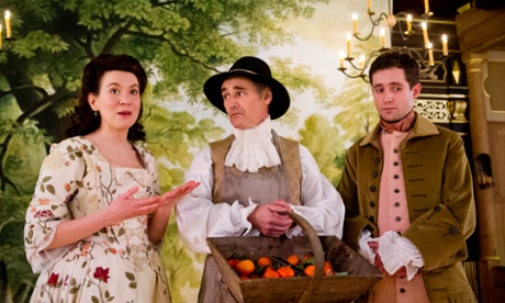 Melody Grove, Mark Rylance and Sam Crane in Farinelli and the King.