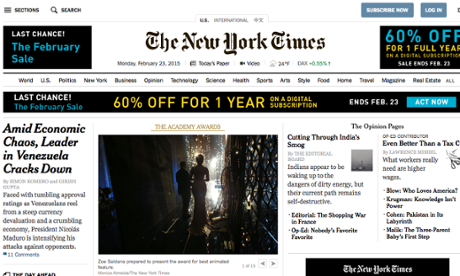 New York Times desks will now pitch for space online rather than in print