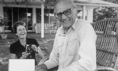 Inge Morath with Arthur Miller.