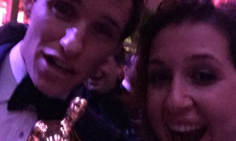 Hadley Freeman's selfie with Eddie Redmayne