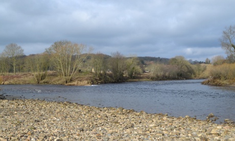 North and South Tyne waters meet in a white line of ever-changing patterns