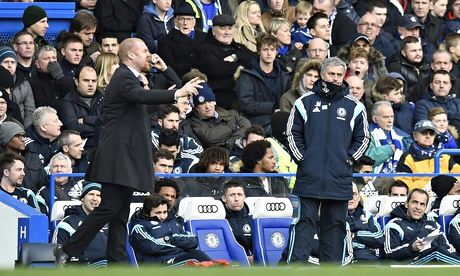 Sean Dyche and José Mourinho