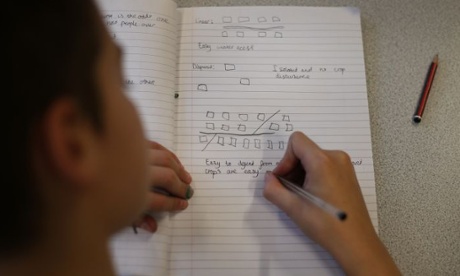 Child works at school