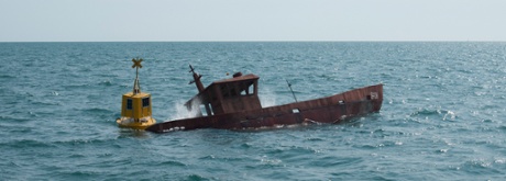 Reef: the Brioney Victoria is sunk off Dorset. Video cameras relayed undersea movements in its first days as a wreck, and it will eventually become a reef wildlife habitat.