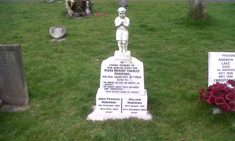 The grave of the dead boy whose identity was stolen by Lambert.