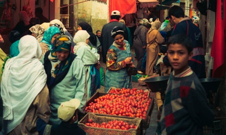 A market in Casablanca’s medina.