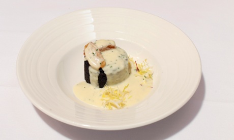 The black pudding cake dish