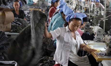 A textile worker in Huaibei, Anhui province. It is not uncommon for divorced women to lose everything and go to the cities to find work.